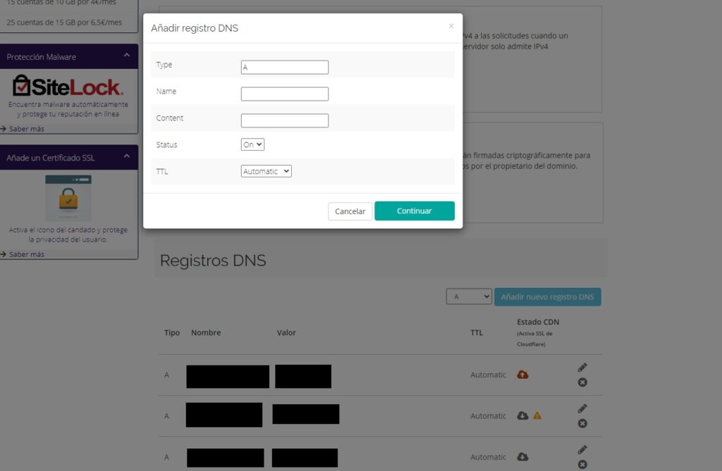gestion dns - Cowabi Gestionar servidor DNS